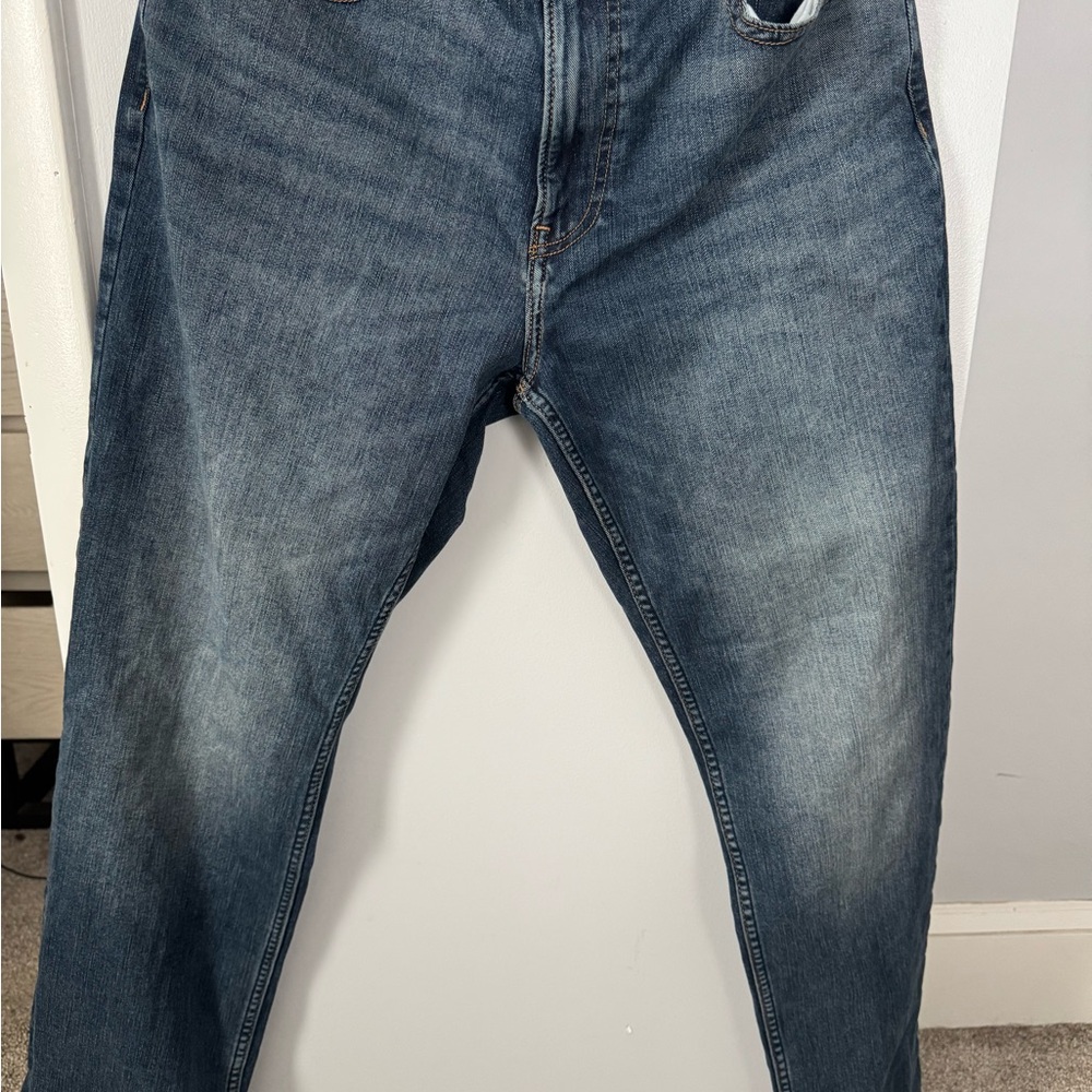 Calvin Klein Men's Dark Blue Straight Jeans